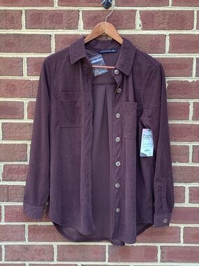 NWT Dictionary The Cozy Collective Brown Corduroy Shirt Jacket Shacket S